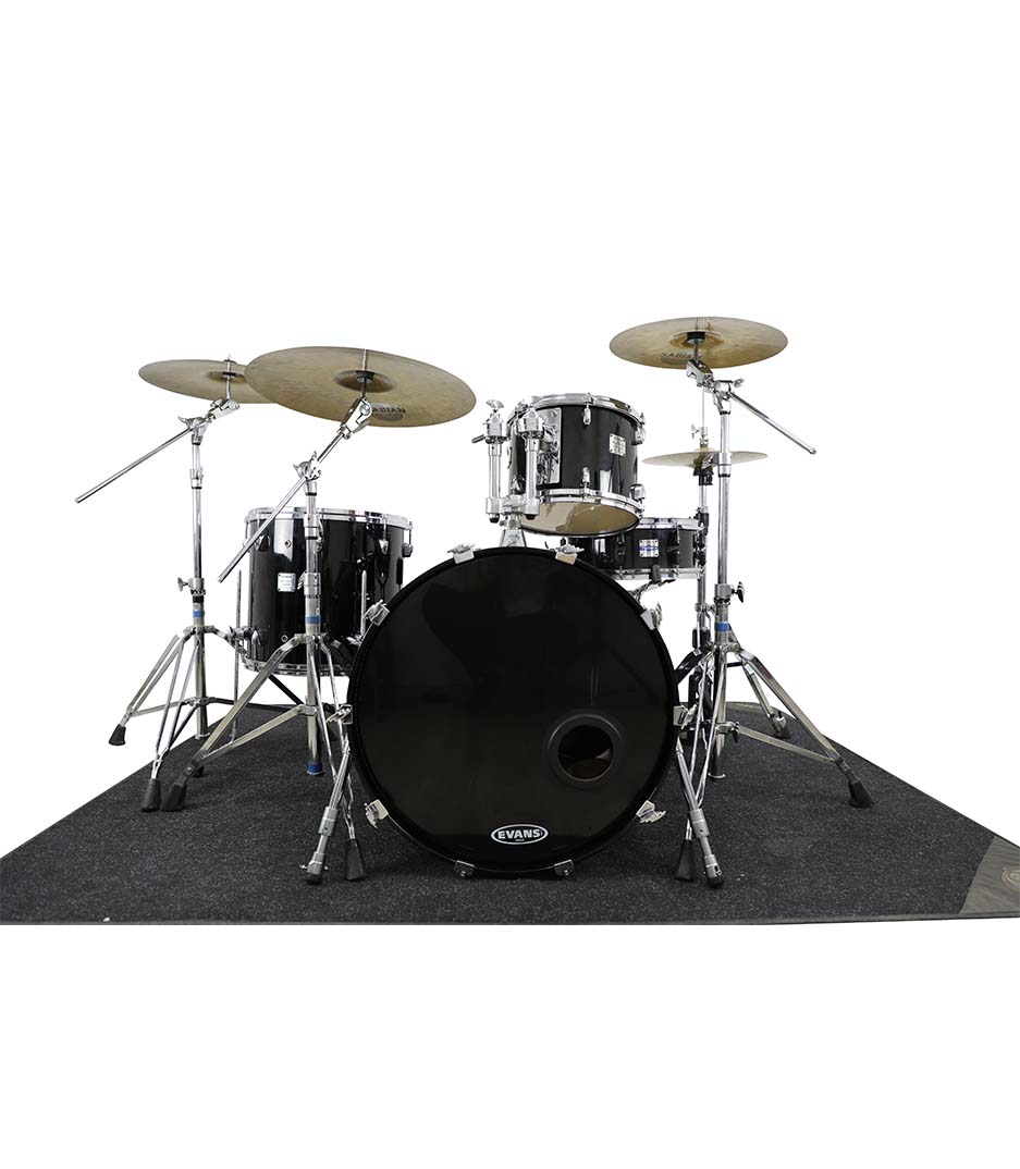 Yamaha Maple Custom Absolute Black Chrome 4pc Drumkit