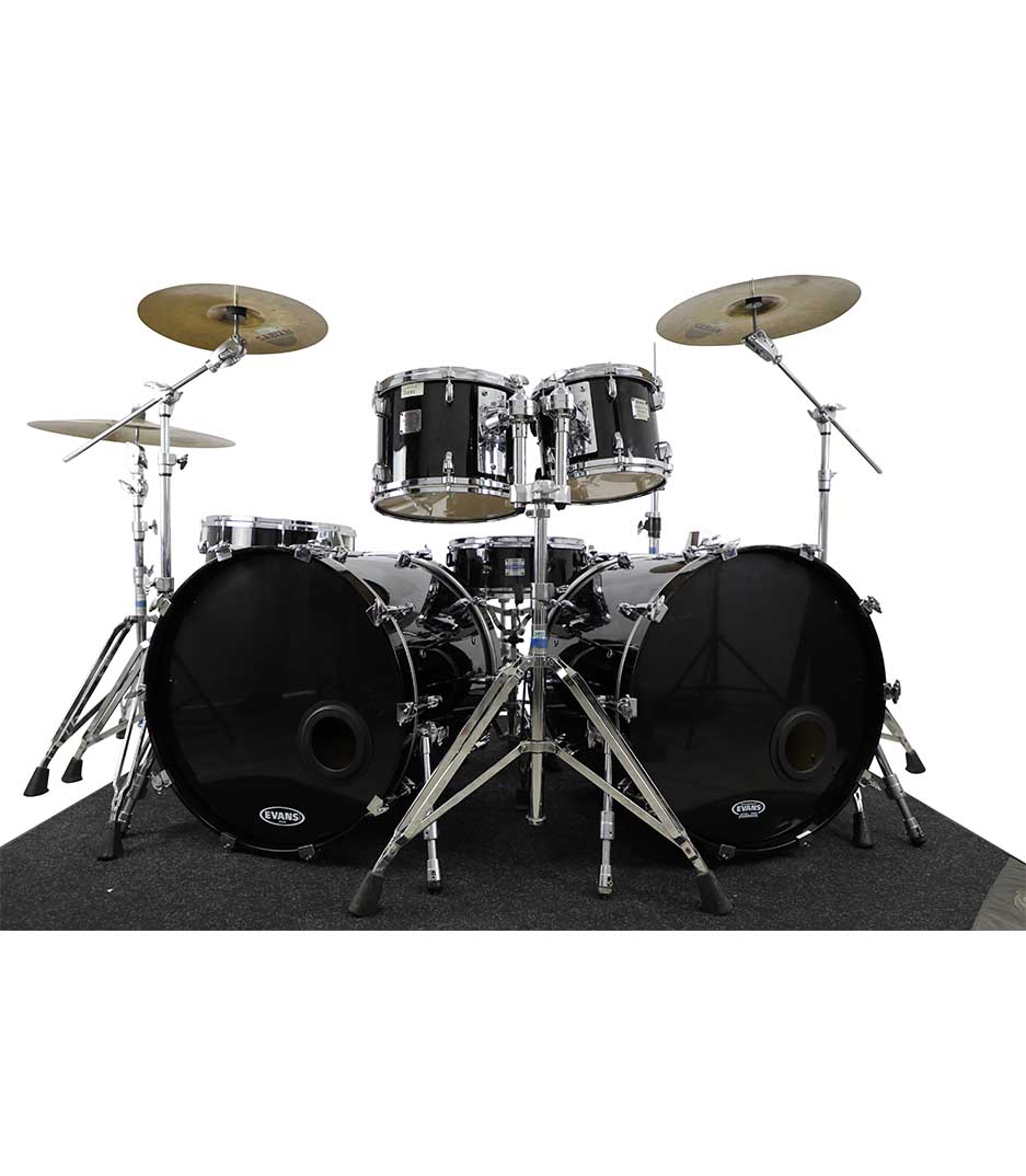 Yamaha Maple Custom Absolute Black Chrome 6pc Drumkit