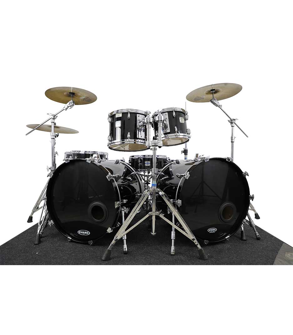 Yamaha Maple Custom Absolute Black Chrome 7pc Drumkit