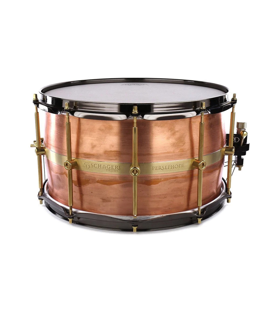 Schagerl Persephone Snare Drum 14"x8" Copper Raw