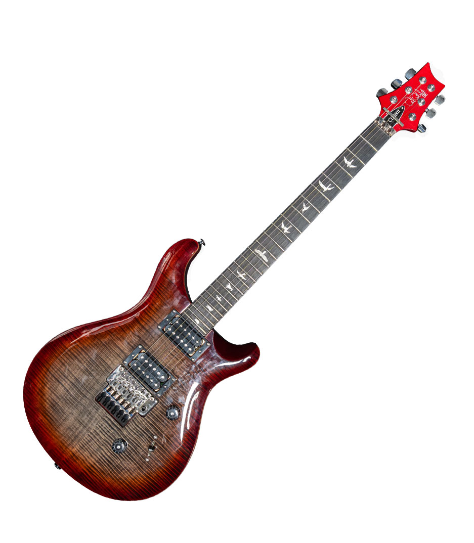 PRS Se Custom 24 Electric Guitar Floyd Rose Charcoal Cherry Burst finish